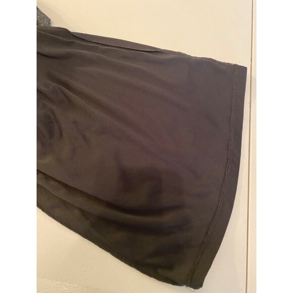 Forever 21 Bodycon Dress Metallic Black Distressed-Style Scoop Back Small - Picture 6 of 10